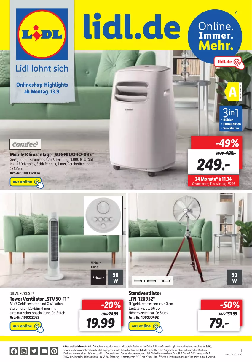 Aktueller Prospekt Lidl - Aktionsprospekt - von 13.09 bis 18.09.2021 - strona 49