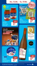 Gazetka promocyjna AldiSud - NÄCHSTE WOCHE - Gazetka - ważna od 17.06 do 17.06.2023 - strona 10 - produkty: aldi, alle artikel ohne dekoration, asti, auer, Becher, bolognese, burgunder, cin, dekoration, discount, doppelrahmstufe, eis, flasche, frischkäse, gin, grauer burgunder, Käse, LG, mascarpone, Müller, pasta, pasta-sauce, pistazien, reis, salz, sauce, sekt, Ti, wein, Weißwein, ZTE