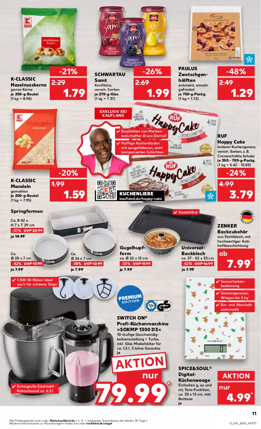 Aktueller Prospekt Kaufland - Prospekt - von 10.10 bis 16.10.2024 - strona 11 - produkty: angebot, angebote, auto, Backzubehör, batterie, Behälter, beutel, creme, Cremeschnitte, edelstahl, eis, haselnuss, konfitüre, küche, Küchen, kuchen, kuchenliebe, küchenmaschine, Küchenwaage, mandel, mandeln, nuss, reis, ring, Rührschüssel, Schal, schoko, schüssel, Schwartau, Springform, Ti, Waage, ZTE