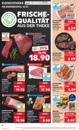 Gazetka promocyjna Kaufland - Prospekt - Gazetka - ważna od 16.10 do 16.10.2024 - strona 18 - produkty: angebot, braten, eis, elle, filet, fleisch, gewürz, hackfleisch, jungbullen, Kalbfleisch, kasseler, küche, medaillons, nuss, pfeffer, purland, rind, rinder, rinderbraten, Rinderhüfte, saft, sauce, schwein, schweine, schweinefilet, Schweinehackfleisch, steak, Ti, tisch, wein, weine, ZTE