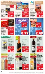 Gazetka promocyjna Kaufland - Prospekt - Gazetka - ważna od 16.10 do 16.10.2024 - strona 26 - produkty: alkohol, angebot, Bad, ball, beere, beeren, beutel, bree, brut, caramel, choco crossies, creme, cremys, crossies, de beukelaer, ecco, eis, elle, frucht, früchte, früchten, getränk, getränke, haselnuss, kakao, lindor, lindt, Manner, milch, milka, milka schokolade, mionetto, Mixgetränk, monte, Montepulciano, nuss, orange, orangen, Pinot, pinot grigio, pinot noir, prosecco, qualitätswein, qualitätsweine, rotwein, rum, salz, schoko, schokolade, snack, snacks, süsswaren, Ti, Trockenfrüchte, Trüffel, vodka, vollmilch, waffeln, wein, weine, zonin, ZTE