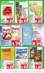 Gazetka promocyjna Kaufland - Prospekt - Gazetka - ważna od 16.10 do 16.10.2024 - strona 38 - produkty: angebot, basilikum, Becher, beutel, bohne, bohnen, butter, butterkeks, caffè crema, chips, creme, dallmayr, duplo, elle, gin, haselnuss, kakao, keks, kekse, knoppers, leibniz, leine, linsen, milch, nuss, riegel, schnitten, schoko, schokoriegel, Ti, tomate, tomaten, tomatenmark, ZTE, zucker