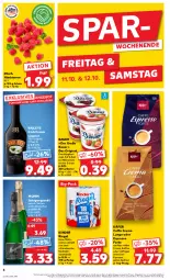 Gazetka promocyjna Kaufland - Prospekt - Gazetka - ważna od 16.10 do 16.10.2024 - strona 6 - produkty: alkohol, angebot, auer, baileys, Bau, Bauer, Becher, beere, beeren, bohne, bohnen, caffè crema, creme, espresso, frucht, fruchtjoghurt, gin, himbeer, himbeere, himbeeren, irish cream, jahrgangssekt, joghur, joghurt, joghurt mild, käfer, kaffee, Kinder, kinder riegel, liqueur, lungo, milch, mumm, oder espresso, riegel, Schal, Schale, schoko, schokolade, sekt, Ti, vollmilch, ZTE