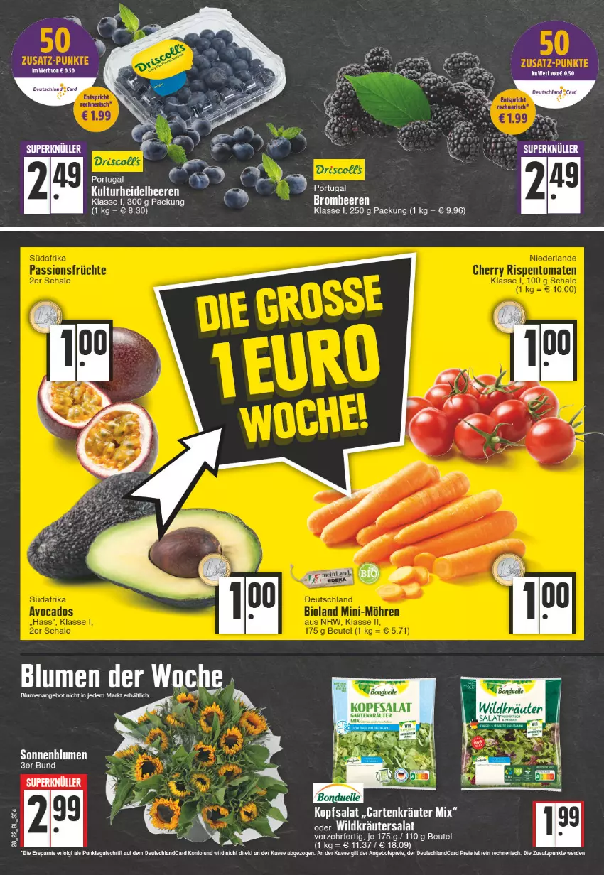 Aktueller Prospekt Edeka - Angebote der Woche - von 11.07 bis 16.07.2022 - strona 4 - produkty: angebot, angebote, beutel, blume, blumen, Garten, kopfsalat, kräuter, LG, rosen, salat, sonnenblume, sonnenblumen, tee, Ti