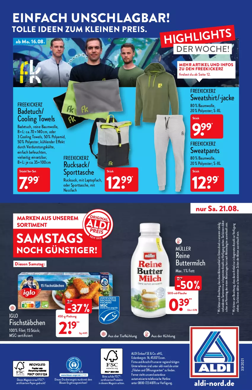 Aktueller Prospekt Aldi Nord - Aldi-Vorschau - von 16.08 bis 21.08.2021 - strona 36