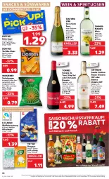 Gazetka promocyjna Kaufland - Gazetka - ważna od 01.02 do 01.02.2023 - strona 24 - produkty: angebot, beere, beeren, beutel, bier, Cava, chips, Doritos, elle, früchte, gewürz, Glühwein, kakao, Käse, keks, nacho, nacho cheese, Pick Up!, Ria, riegel, rotwein, Rubin, salz, Salzstange, Salzstangen, schorle, snack, snacks, spirituosen, süsswaren, Ti, tisch, tortilla, waffeln, wein, Weißwein, ZTE