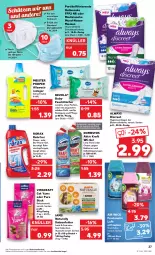 Gazetka promocyjna Kaufland - Gazetka - ważna od 01.02 do 01.02.2023 - strona 27 - produkty: Air Wick, allzweckreiniger, Alwa, Always, angebot, angebote, beutel, bio, citrus, Discreet, domestos, eis, feuchttücher, FFP2, katzenfutter, katzensnack, kraft, lufterfrischer, Maske, Meister, meister proper, natur, natura, power-gel, Rauch, reiniger, Reinigung, rorax, snack, Ti, topf, tücher, vita, vitakraft, wc-gel, weck, WICK