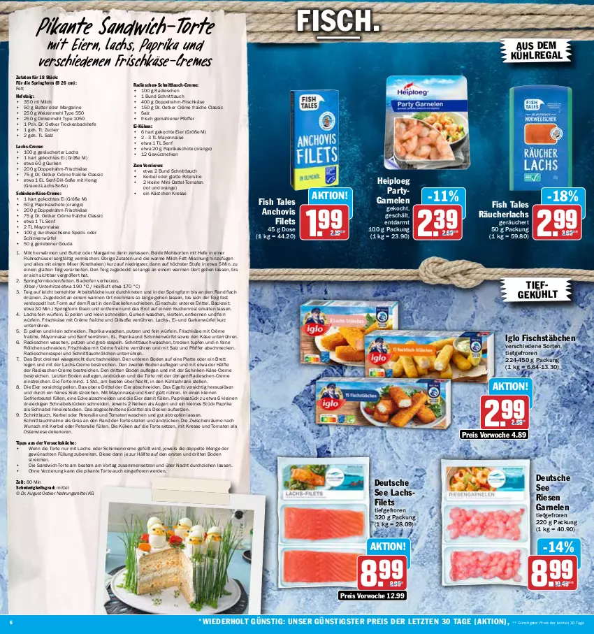 Aktueller Prospekt Aez - Prospekte - von 27.03 bis 01.04.2023 - strona 6 - produkty: aus dem kühlregal, backofen, beutel, brot, butter, chovi, creme, crème fraîche, decke, Deckel, dinkelmehl, Dr. Oetker, eier, eis, elle, erde, filet, filets, fisch, fischstäbchen, frischkäse, garnelen, gefrierbeutel, gewürz, gouda, gurke, gurken, Hefe, honig, iglo, Käse, küche, kuchen, kühlregal, kühlschrank, lachs, lachsfilet, lachsfilets, latte, leine, margarine, mayonnaise, mehl, milch, Mixer, Ofen, orange, paprika, petersilie, pfeffer, radieschen, Räucherlachs, regal, reis, ring, Rührschüssel, salz, sandwich, schinken, schnitten, schnittlauch, Schrank, schüssel, senf, Soße, Speck, Springform, Ti, tomate, tomaten, torte, Waage, weizenmehl, würfel, wurst, Yo, ZTE, zucker