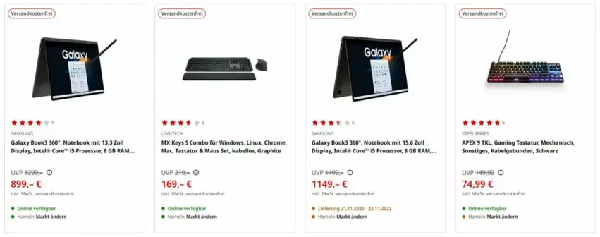 Aktueller Prospekt Media Markt - Prospekte - von 23.10 bis 01.11.2023 - strona 2 - produkty: Intel, LG, mac, Maus, ndk, notebook, Tastatur, Ti, versandkostenfrei