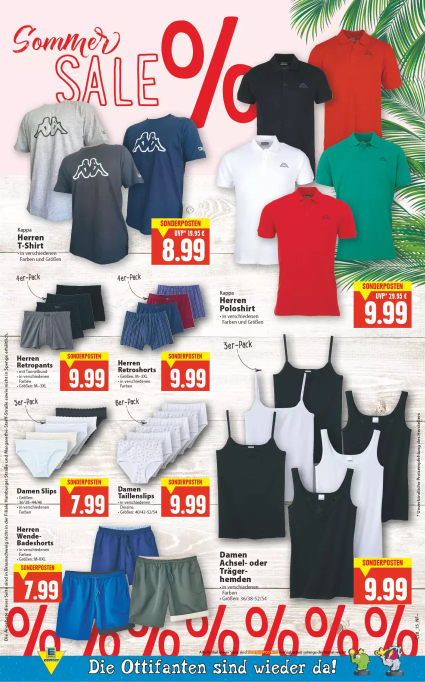 Aktueller Prospekt E Center - Angebote der Woche - von 11.07 bis 16.07.2022 - strona 15 - produkty: Bad, badeshorts, braun, burger, eis, elle, hamburger, hemd, hemden, herren poloshirt, kappa, Pants, poloshirt, reis, Retropants, retroshorts, shirt, shorts, slip, slips, T-Shirt, Taillenslip, teller, Ti