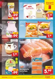 Gazetka promocyjna Netto Marken-Discount - Filial Angebote - Gazetka - ważna od 18.12 do 18.12.2021 - strona 19 - produkty: almighur, almighurt, angebot, aufschnitt, dessert, ehrmann, ehrmann almighurt, eis, espresso, , ferrero, filet, filets, kaffee, Kette, Kinder, Kinder Maxi, kinder maxi king, Kroketten, kühlregal, lachs, lachsfilet, lachsfilets, mc cain, milch, Milchschnitte, pingui, regal, rügenwalder, rwe, stieleis, tasse, Ti, Vegeta, ZTE