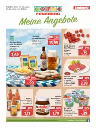 Gazetka promocyjna Feneberg - Prospekte - Gazetka - ważna od 17.09 do 17.09.2022 - strona 1 - produkty: almighur, almighurt, angebot, angebote, Becher, beutel, bier, bio, blume, blumen, Blüte, creme, ehrmann, ehrmann almighurt, eis, elle, flasche, fleisch, hackfleisch, Hohes C, Käse, lebensmittel, nuss, nutella, Paula, paulaner, pflaume, pflaumen, reis, rind, rinder, rinderhackfleisch, ring, Schal, Schale, Ti, tomate, tomaten, Weißwurst, wurst, ZTE