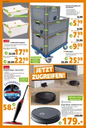 Gazetka promocyjna  - Prospekt für Globus Baumarkt  Achern - Gazetka - ważna od 18.12 do 18.12.2021 - strona 23 - produkty: akku, aufbewahrungsbox, aust, auto, Behälter, bett, dampfreiniger, decke, Deckel, , lebensmittel, reiniger, Reinigung, Saugroboter, Stier, System-Stapelboxen und Körbe, teppich, Ti, tisch