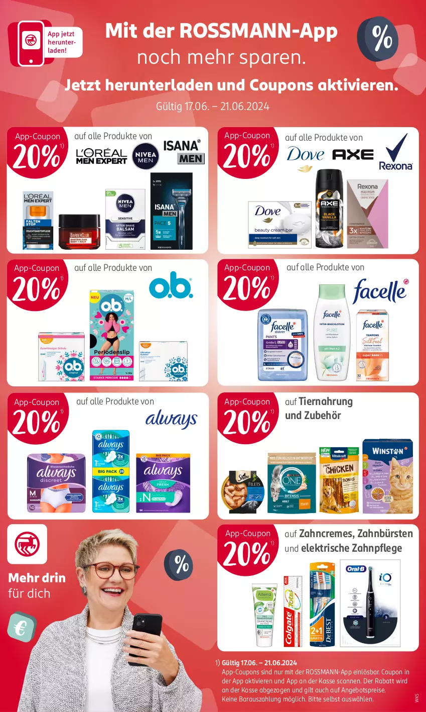 Aktueller Prospekt Rossmann - Prospekte - von 17.06 bis 21.06.2024 - strona 14 - produkty: angebot, angebotspreis, bürste, bürsten, coupon, coupons, creme, eis, reis, Ti, tiernahrung, zahnbürste, zahnbürsten, zahncreme