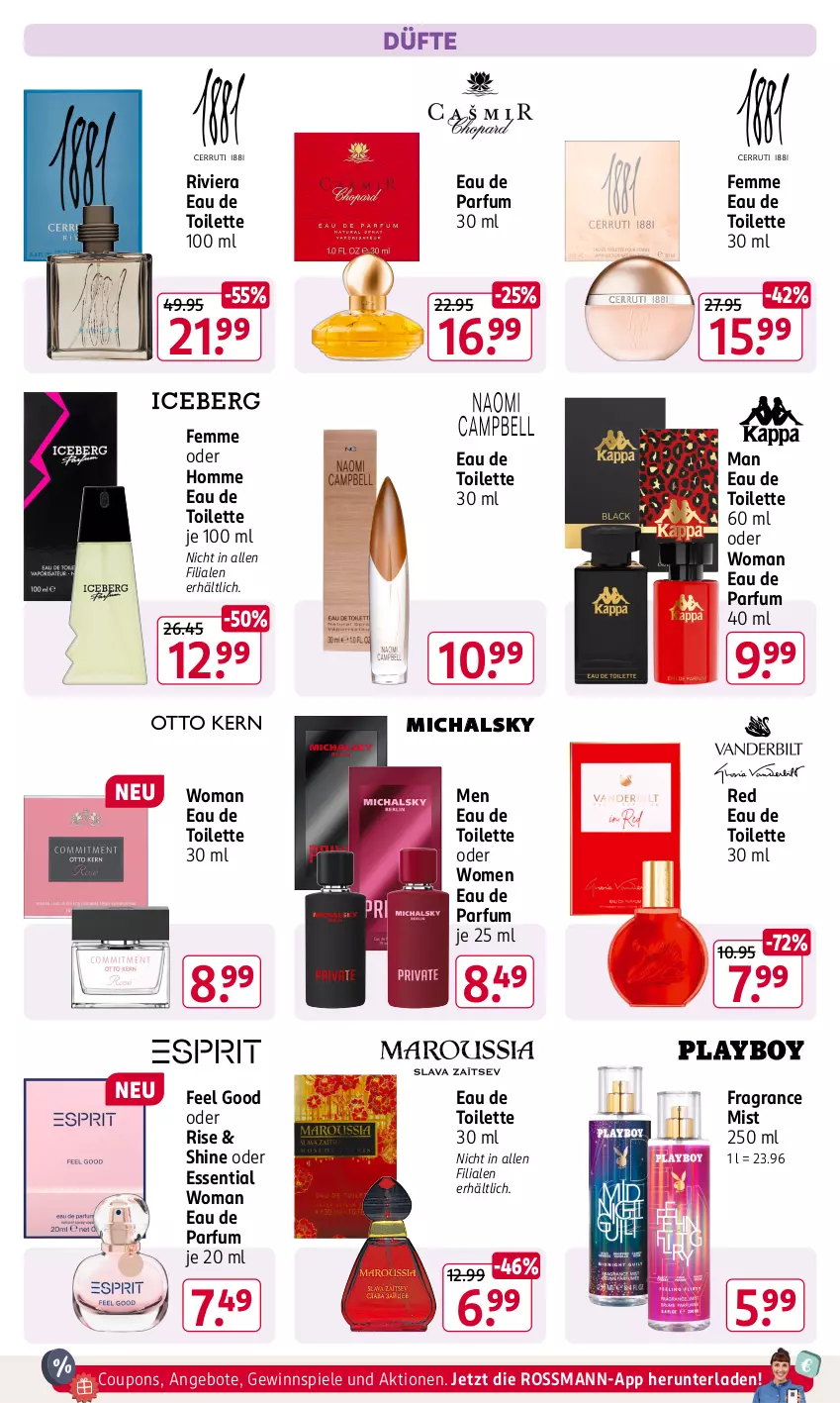 Aktueller Prospekt Rossmann - Prospekte - von 17.06 bis 21.06.2024 - strona 5 - produkty: angebot, angebote, coupon, coupons, Eau de parfum, eau de parfum 30 ml, eau de toilette, eau de toilette 100 ml, eau de toilette 30 ml, gewinnspiel, parfum, Spiele, Ti