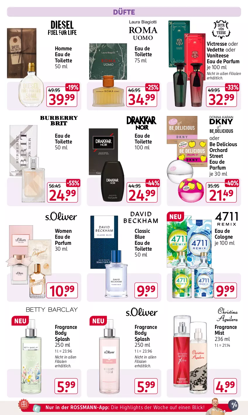 Aktueller Prospekt Rossmann - Prospekte - von 17.06 bis 21.06.2024 - strona 6 - produkty: body, Eau de parfum, eau de parfum 30 ml, eau de toilette, eau de toilette 100 ml, eau de toilette 50 ml, laura biagiotti, parfum, tee, Ti