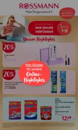 Gazetka promocyjna Rossmann - Prospekte - Gazetka - ważna od 21.06 do 21.06.2024 - strona 19 - produkty: angebot, angebote, aufsteckbürsten, bürste, bürsten, Cap, eis, elle, geschirr, LG, ndk, oral-b, oralb, reis, somat, teller, Ti, versandkostenfrei, wedel, ZTE