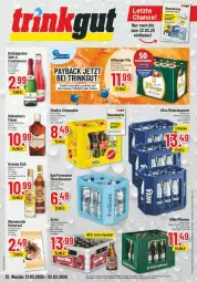 Gazetka promocyjna Trinkgut - Prospekte - Gazetka - ważna od 22.03 do 22.03.2025 - strona 1 - produkty: Alwa, Astra, Bad, ball, beutel, bitburger, bitburger pils, blume, blumen, blumenerde, burger, eis, erde, gin, Havana Club, limo, limonade, limonaden, mineralwasser, monte, payback, pils, pilsener, reis, rotkäppchen, sekt, sinalco, Spezi, Ti, wasser, ZTE