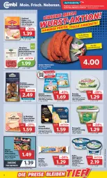 Gazetka promocyjna Combi - Prospekte - Gazetka - ważna od 10.09 do 10.09.2022 - strona 8 - produkty: angebot, angebote, Becher, bio, dell, eis, elle, filet, filets, fisch, frikadellen, frischkäse, grill, gutfried, hähnchenbrust, henglein, hering, Herings, heringsfilets, Käse, käsescheiben, kerrygold, Le Rustique, leine, matjes, Mett, metten, Mettenden, milch, nadler, petrella, pfanne, pfannen, pfannenkäse, pizza, Pizzateig, pute, reis, rel, ring, rohschinken, sahne, salakis, schinken, Ti, topf, würfel, ZTE