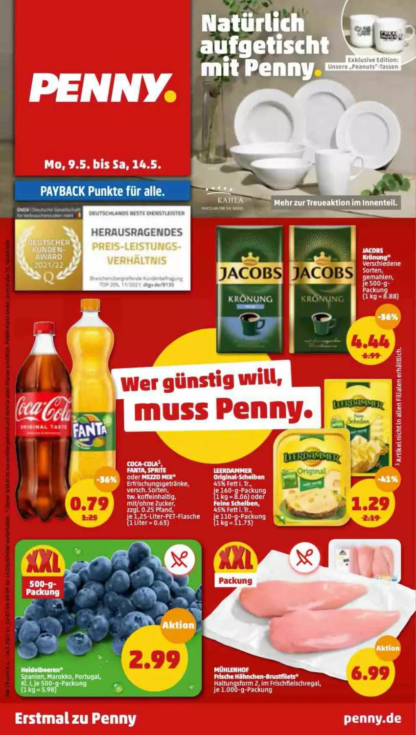 Aktueller Prospekt Penny - Prospekte - von 09.05 bis 14.05.2022 - strona 1 - produkty: ente, tasse