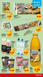 Gazetka promocyjna Penny - Prospekte - Gazetka - ważna od 14.05 do 14.05.2022 - strona 33 - produkty: aqua, baguette, Becher, direktsaft, flasche, früchte, kaffee, kaffeespezialitäten, kräuter, limette, Mett, orange, pet-flasche, pizza, Pizzateig, saft, shake, smoothie, Soße, Spezi, Ti, tomate, tomaten, torte, tortelloni, zitrone