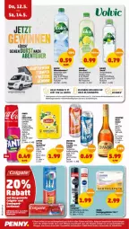 Gazetka promocyjna Penny - Prospekte - Gazetka - ważna od 14.05 do 14.05.2022 - strona 38 - produkty: Alwa, coca-cola, cola, colgate, eis, elle, ente, fanta, fanta oder, flasche, getränk, gewinnspiel, gutschein, gutscheine, LG, limo, lipton, mineralwasser, pet-flasche, reis, rel, Ti, volvic, wasser, wein, zitrone, ZTE, zucker