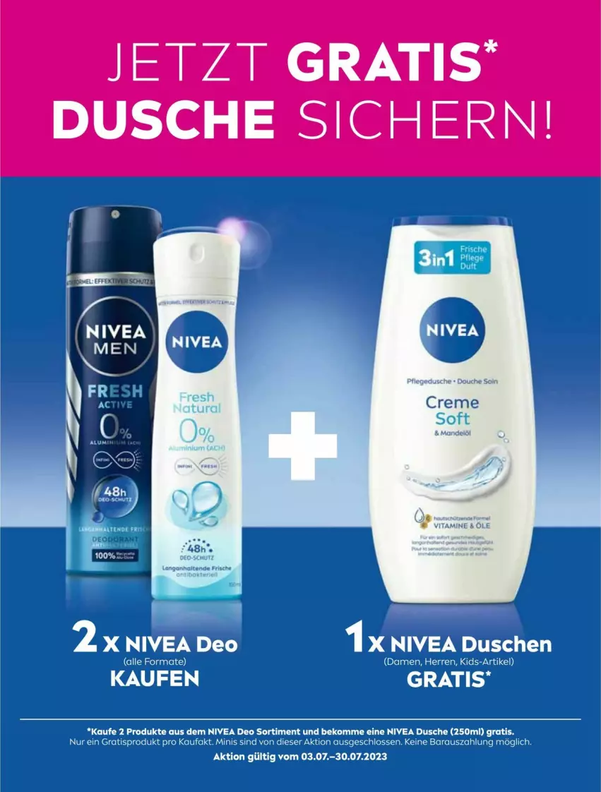 Aktueller Prospekt Dm Drogerie - Prospekte - von 01.07 bis 31.07.2023 - strona 81 - produkty: beko, creme, deo, dusche, mandel, Mandelöl, nivea, pflegedusche, Ti, vita, Vitamine