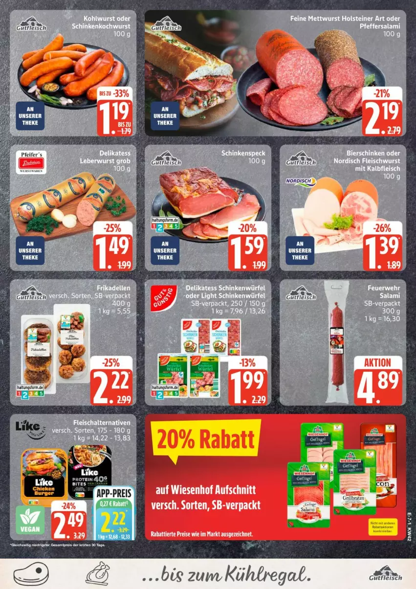 Aktueller Prospekt Edeka - Prospekte - von 12.10 bis 17.10.2026 - strona 11 - produkty: eis, elle, fleisch, Fleischalternative, rwe, Schal, Ti, wurst