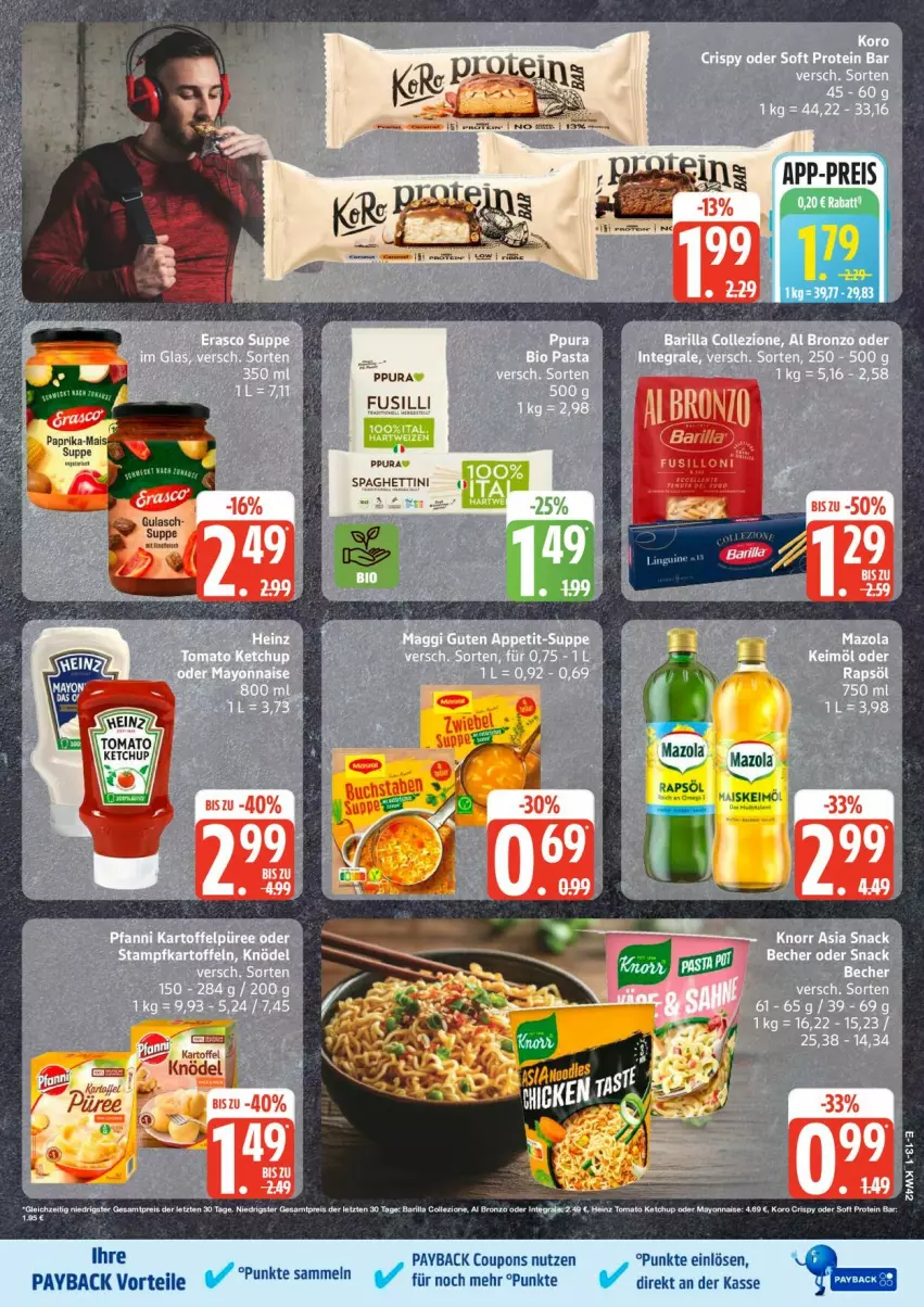 Aktueller Prospekt Edeka - Prospekte - von 12.10 bis 17.10.2026 - strona 20 - produkty: coupon, coupons, kartoffel, Knödel, mazola, payback, spaghetti, Ti
