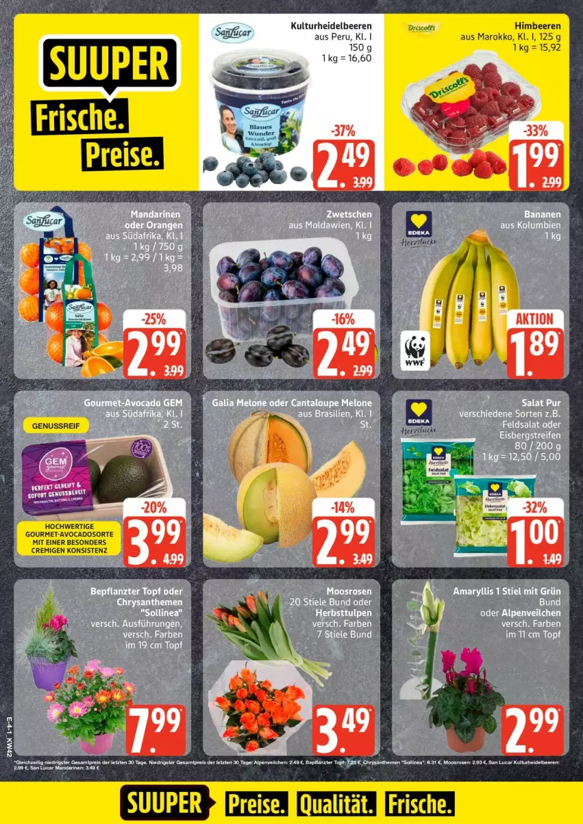 Aktueller Prospekt Edeka - Prospekte - von 12.10 bis 17.10.2026 - strona 6 - produkty: avocado, avocados, beere, beeren, heidelbeere, heidelbeeren, himbeer, himbeere, himbeeren, nuss, Ti