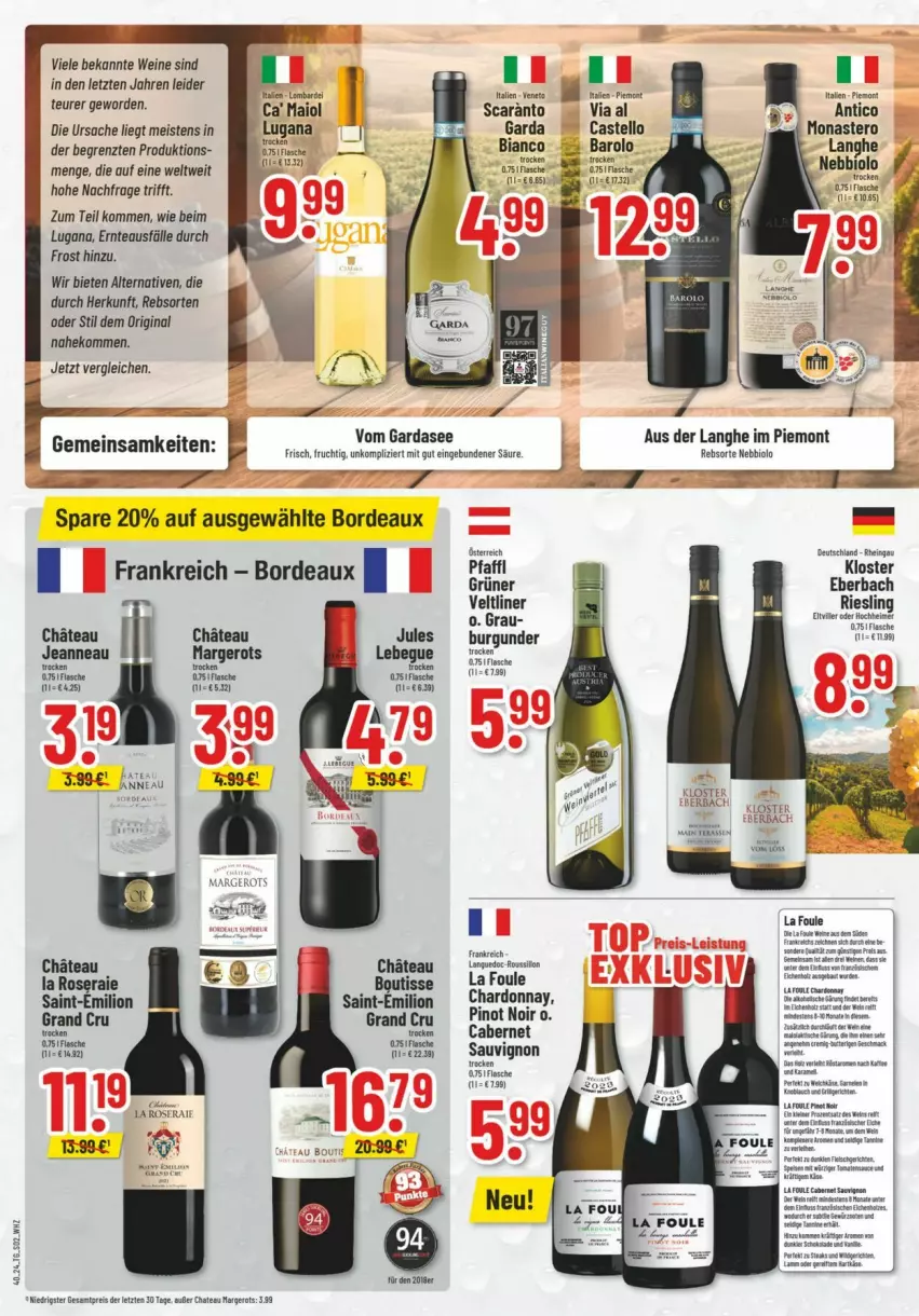 Aktueller Prospekt Trinkgut - Prospekte - von 29.09 bis 05.10.2024 - strona 5 - produkty: Barolo, bio, burgunder, cabernet, cabernet sauvignon, chardonnay, chateau, Cien, eis, fisch, fische, flasche, frucht, gin, lamm, lion, Pinot, pinot noir, reis, riesling, sac, sauvignon, Ti, wein, weine, ZTE