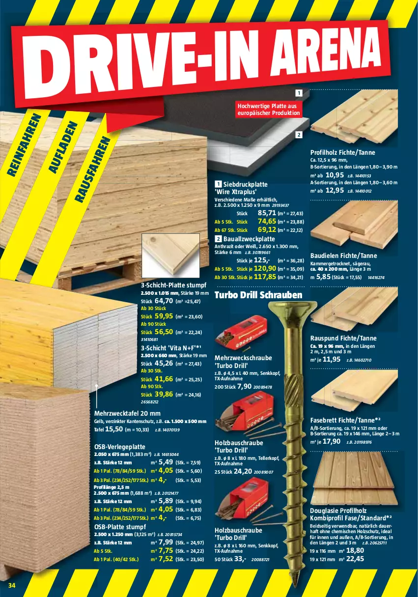 Aktueller Prospekt Bauhaus - Prospekte - von 02.03 bis 30.03.2024 - strona 34 - produkty: auer, Bau, elle, Holz, holzschutz, latte, rwe, säge, schrauben, teller, Ti, vita, weck