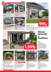 Gazetka promocyjna Bauhaus - Prospekte - Gazetka - ważna od 30.03 do 30.03.2024 - strona 16 - produkty: aluminiumgestell, beleuchtung, Bona, braun, dell, eis, elle, ente, erde, Garten, grill, Grillpavillon, lamm, led-beleuchtung, lion, Mode, moskitonetz, pavillon, sonnenschutz, Terrassenüberdachung, Ti, uv-schutz