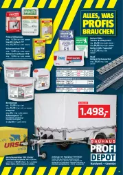 Gazetka promocyjna Bauhaus - Prospekte - Gazetka - ważna od 30.03 do 30.03.2024 - strona 33 - produkty: Anhänger, Bau, berliner, HP, knauf, latte, Rauch, rel, riegel, Rippen, roba, rum, spachtel, Ti, Zement