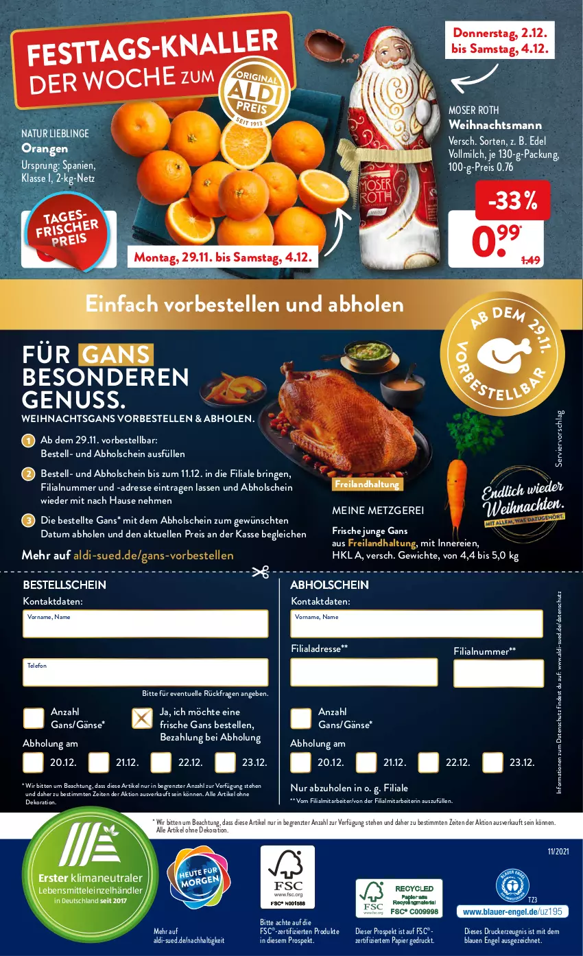 Aktueller Prospekt AldiSud - ALDI Aktuell - von 29.11 bis 04.12.2021 - strona 56