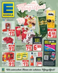 Gazetka promocyjna Edeka - Angebote der Woche - Gazetka - ważna od 27.05 do 27.05.2023 - strona 1 - produkty: angebot, aperitif, aperol, braten, buch, coca-cola, cola, coppenrath, datteltomaten, deka, eduscho, eis, ente, erde, fanta, flasche, gin, gulasch, jacobs, jacobs krönung, jungbullen, Käse, kirsch, latte, leerdammer, mac, oder sprite, pet-flasche, reis, rind, rinder, rindergulasch, Rinderroulade, rinderrouladen, rouladen, sahne, Schal, Schale, schnitten, schnittkäse, sprite, Tchibo, tee, Ti, tomate, tomaten, torte, ZTE