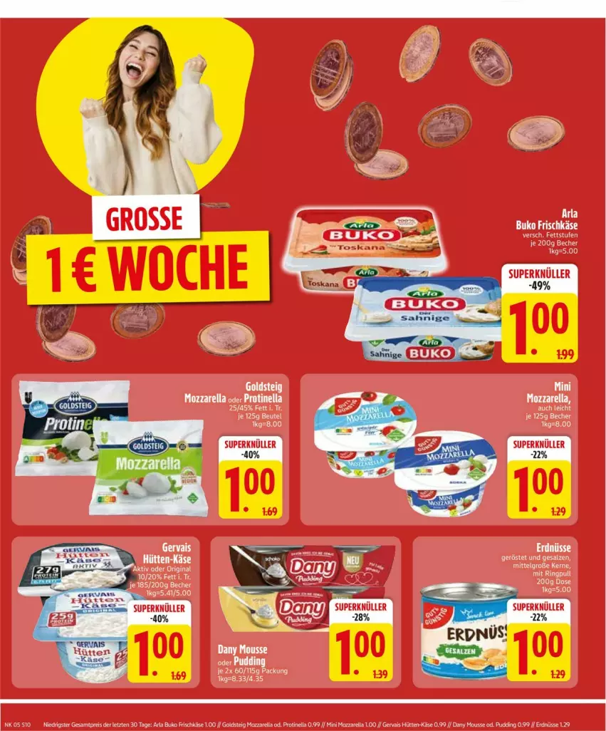 Aktueller Prospekt Edeka - Prospekte - von 27.01 bis 01.02.2025 - strona 12 - produkty: arla, arla buko, Becher, beutel, Buko, frischkäse, gervais, Käse, mozzarella, rel, salz, Ti