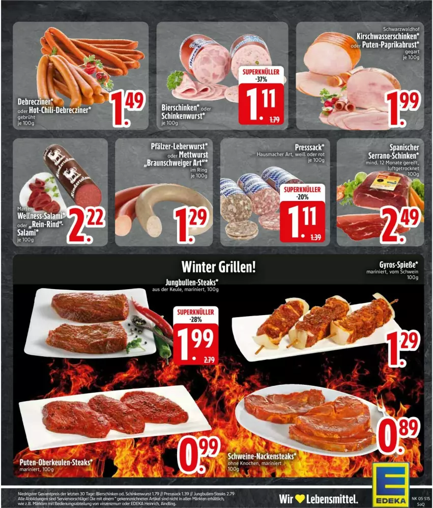 Aktueller Prospekt Edeka - Prospekte - von 27.01 bis 01.02.2025 - strona 17 - produkty: lebensmittel, pute, steak, steaks, ZTE