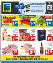 Gazetka promocyjna Edeka - Prospekte - Gazetka - ważna od 01.02 do 01.02.2025 - strona 3 - produkty: barilla, beutel, chips, crunchips, deka, eis, flasche, hartweizen, italienische pasta, jack daniel, jack daniel's, LG, lorenz, mini-rispentomaten, nic nac's, paprika, paprika rot, pasta, payback, rispentomaten, Spitzpaprika, Ti, tomate, tomaten