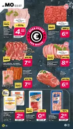 Gazetka promocyjna Netto - Woche 27 - Gazetka - ważna od 08.07 do 08.07.2023 - strona 2 - produkty: bacon, Bau, bauchscheiben, dell, eis, fleisch, Fleischerei, Frische Hähnchen, Frühstücksspeck, Geflügel, grill, gurke, gurken, hackfleisch, minutenschnitzel, minutensteaks, mortadella, natur, rind, rinder, rinderhackfleisch, Schere, schnitzel, schwein, schweine, schweinenacken, Speck, spreewälder, steak, steaks, wein, weine