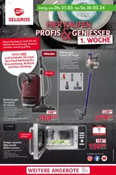 Gazetka promocyjna Selgros - Non Food - Gazetka - ważna od 30.03 do 30.03.2024 - strona 1 - produkty: angebot, angebote, auto, bodensauger, braun, bürste, Cien, decke, edelstahl, Elektro, elle, Garten, LG, mikrowelle, rel, Signal, tee, Teleskop, Ti, timer, wandhalterung