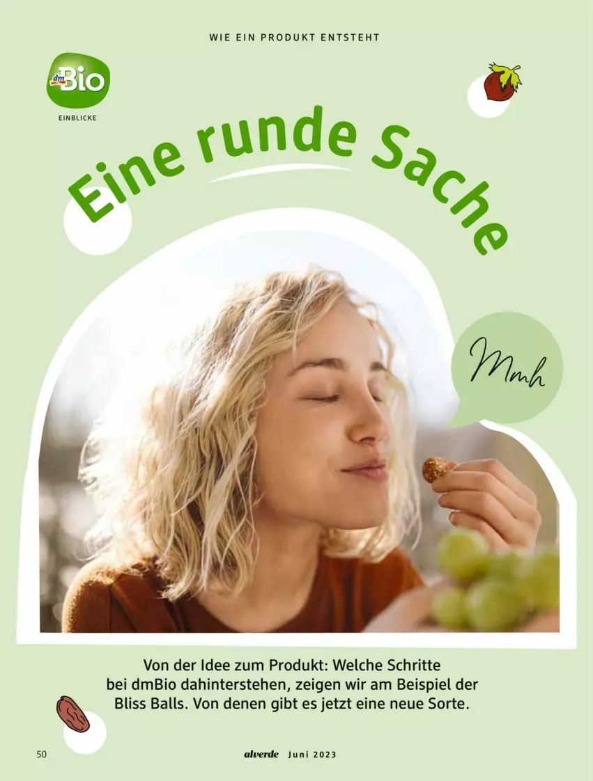 Aktueller Prospekt Dm Drogerie - Prospekte - von 01.06 bis 30.06.2023 - strona 50 - produkty: Alverde, ball, bio, eis, erde