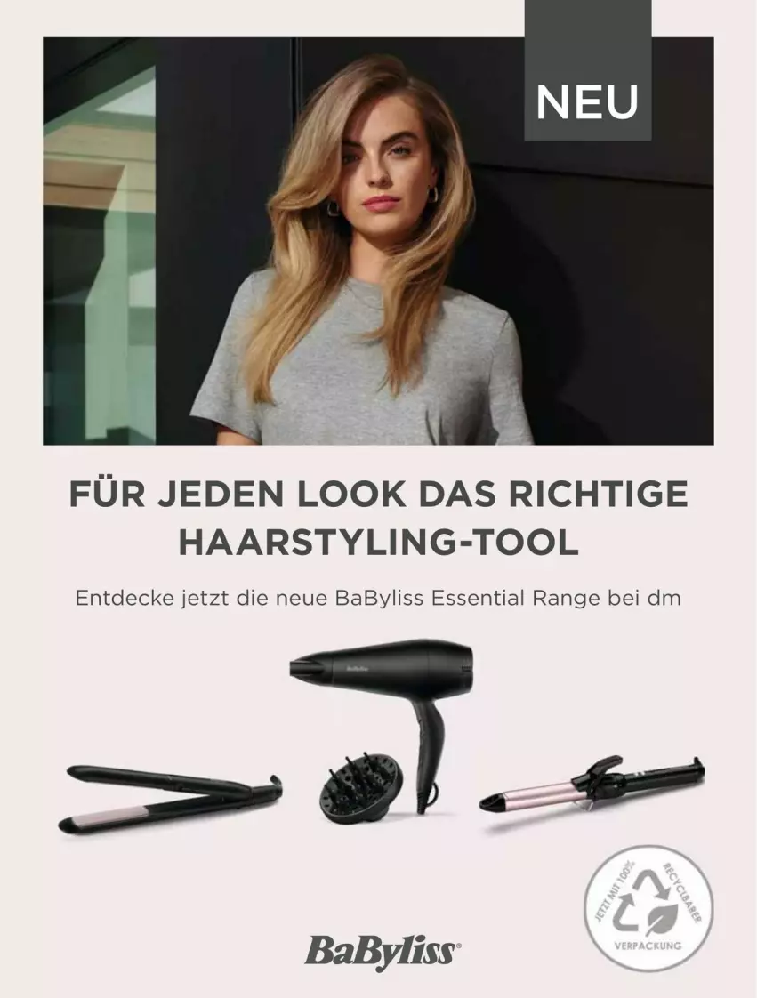 Aktueller Prospekt Dm Drogerie - Prospekte - von 01.06 bis 30.06.2023 - strona 94 - produkty: BaByliss, decke, Ti