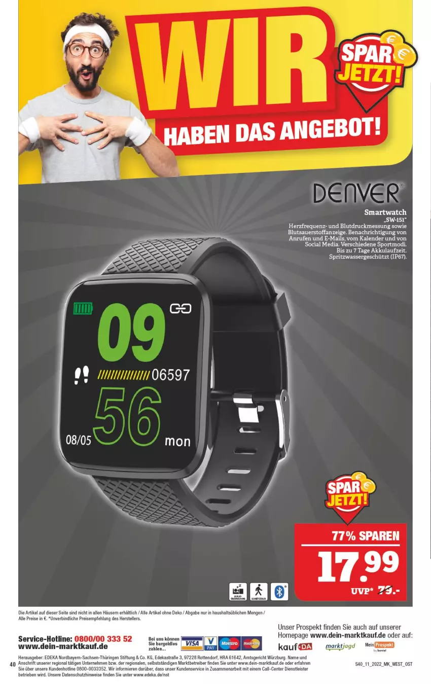 Aktueller Prospekt Marktkauf - Prospekt - von 13.03 bis 19.03.2022 - strona 40 - produkty: akku, angebot, Astra, auer, deka, eis, elle, ente, Omep, reis, ring, sac, smartwatch, Sport, teller, Ti, wasser