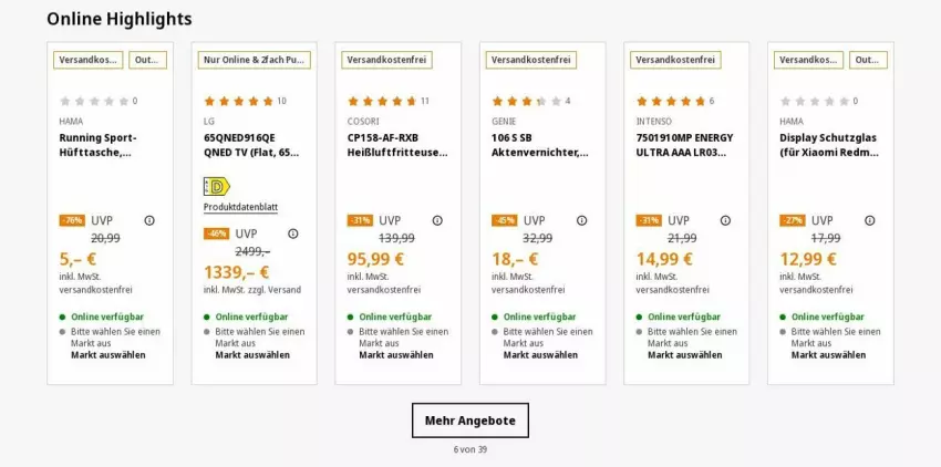 Aktueller Prospekt Saturn - Prospekte - von 11.12 bis 20.12.2023 - strona 4 - produkty: Aktenvernichter, angebot, angebote, fritteuse, hama, Heißluftfritteuse, intenso, LG, ndk, Sport, Tasche, versandkostenfrei