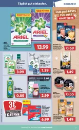 Gazetka promocyjna Combi - Prospekte - Gazetka - ważna od 04.06 do 04.06.2022 - strona 27 - produkty: airwick, ariel, aust, beutel, bio, biozidprodukte, eis, felix, flasche, Frosch, geschirr, gin, katzensnack, katzensnacks, kraft, nassfutter, purina, Rauch, reiniger, reis, rwe, Schal, Schale, sheba, snack, snacks, somat, spülmittel, Stier, Ti, Tiere, vita, vitakraft, waschmittel, WICK