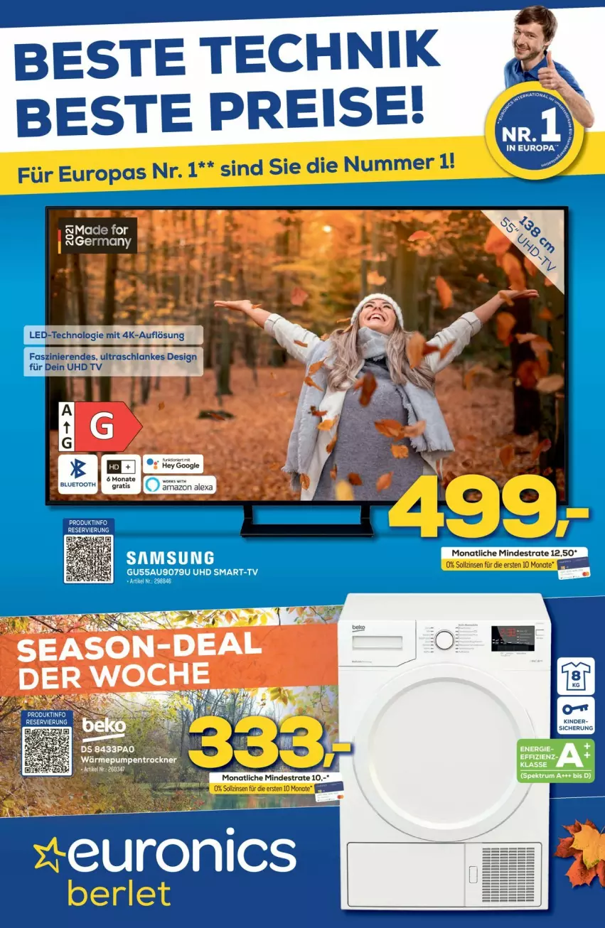 Aktueller Prospekt Euronics - Prospekte - von 19.10 bis 26.10.2022 - strona 1 - produkty: eis, Kinder, reis, Ti, uhd