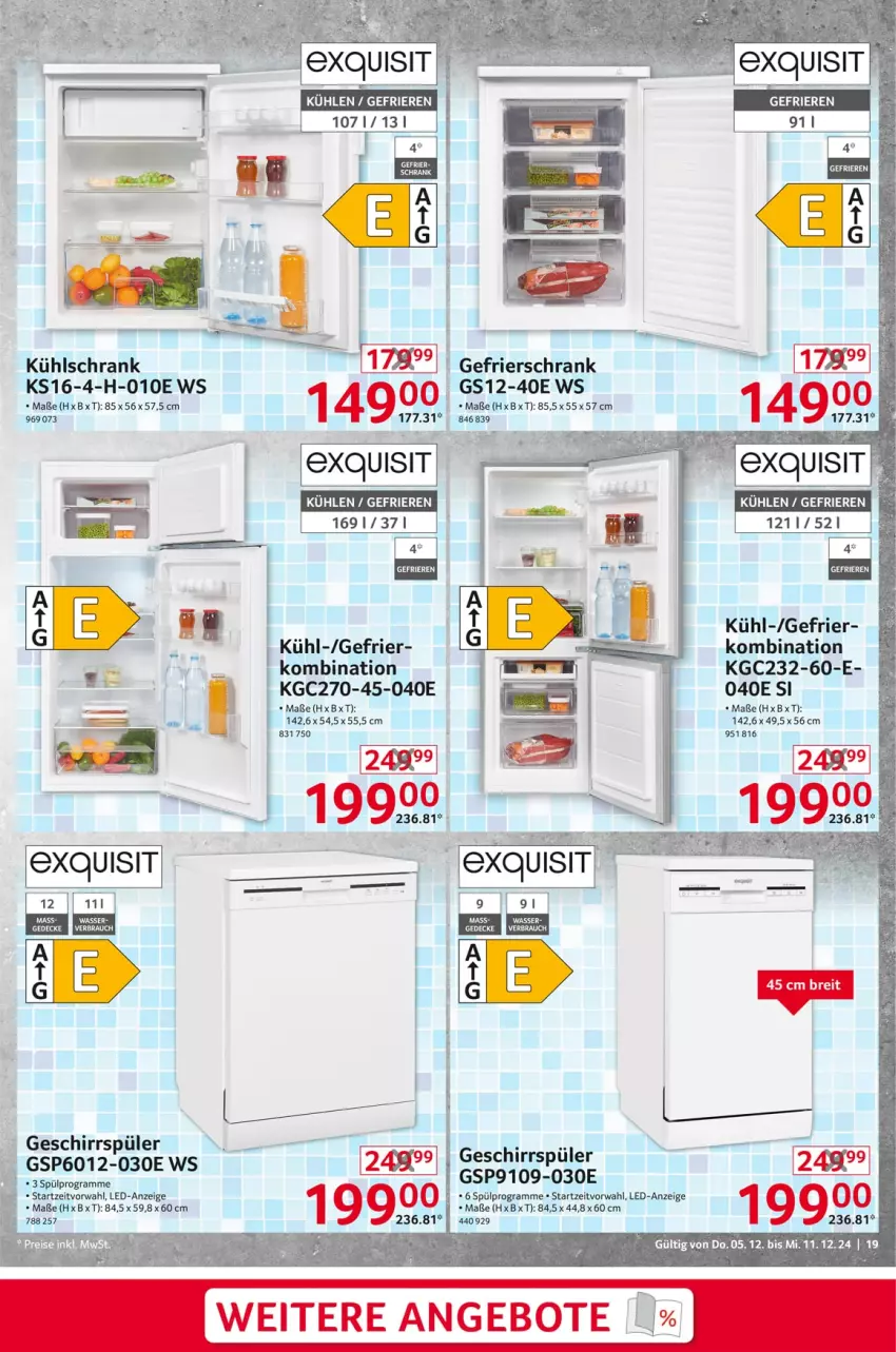 Aktueller Prospekt Selgros - Non Food - von 05.12 bis 11.12.2024 - strona 19 - produkty: angebot, angebote, gefrierschrank, geschirr, geschirrspüler, kühlschrank, Rauch, Schrank, Ti, venus