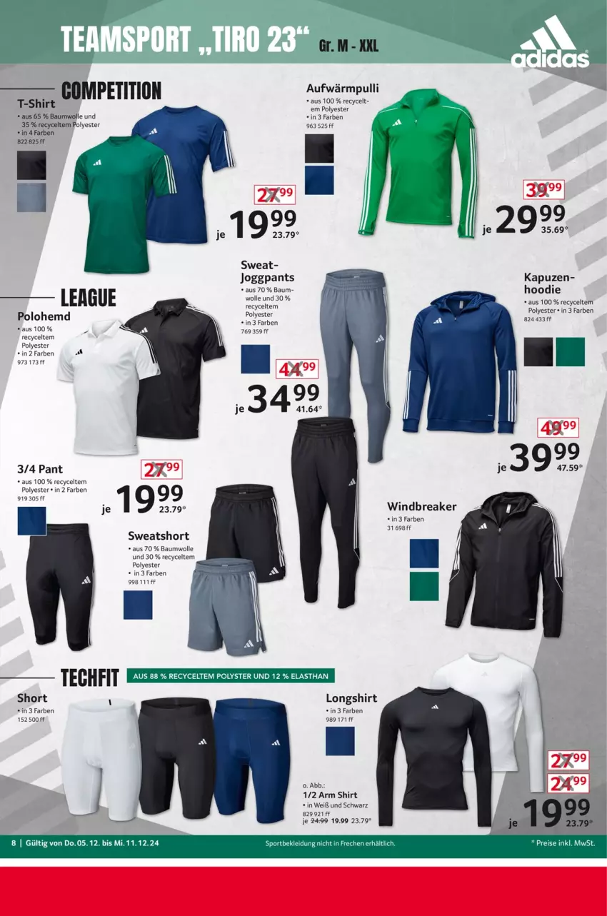 Aktueller Prospekt Selgros - Non Food - von 05.12 bis 11.12.2024 - strona 8 - produkty: Bau, baumwolle, eis, hemd, kleid, Kleidung, Pants, reis, shirt, Sport, T-Shirt, Ti, wolle