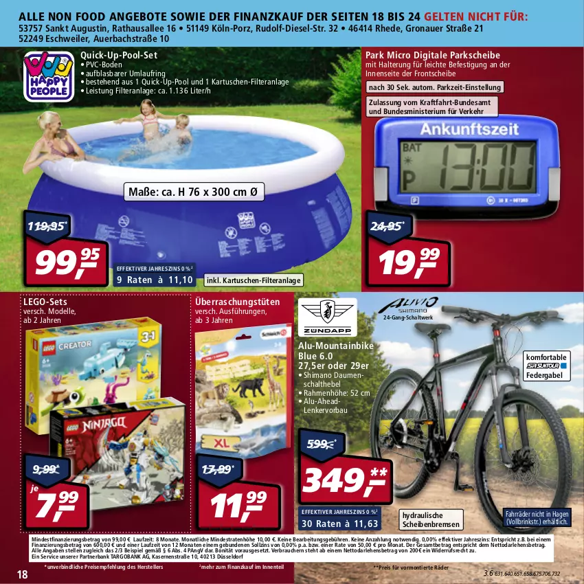 Aktueller Prospekt Real - von 30.05 bis 04.06.2022 - strona 18 - produkty: angebot, angebote, auer, auto, Bank, Bau, dell, Diesel, eis, elle, ente, gabel, kraft, Mode, Mountainbike, pool, preis für vormontierte räder, Rauch, reis, ring, Schal, shimano, teller, Ti, Tüte